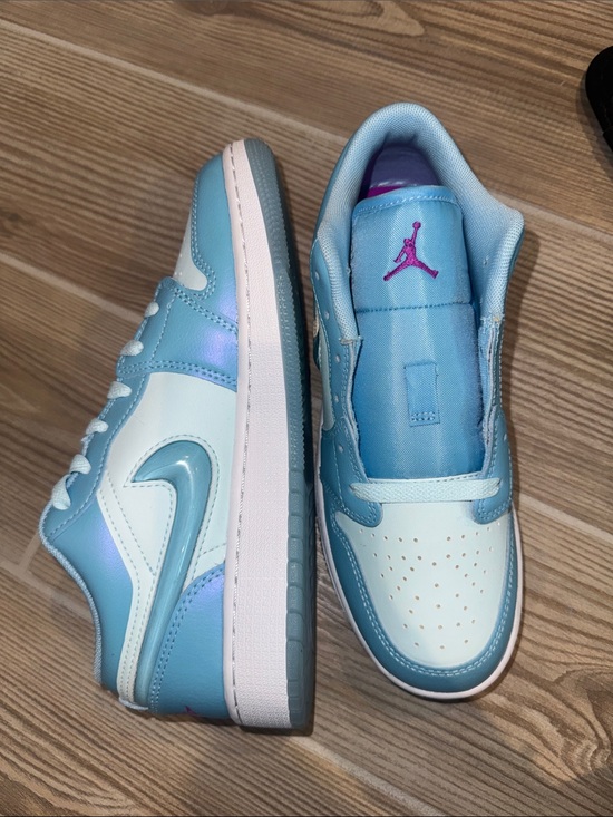 Jordan Shoes - Jordan 1 low aquarius blue
